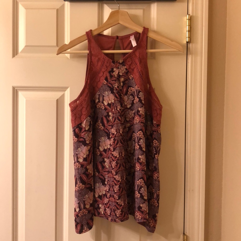 Floral tank top.